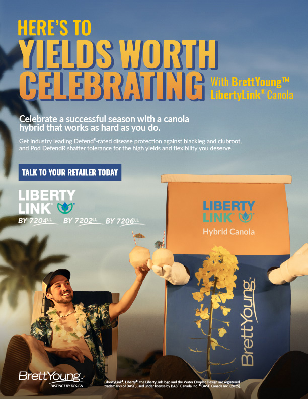 Here's to yields worth celebrating with BrettYoung LibertyLink Canola