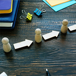 blocks representing people and succession planning