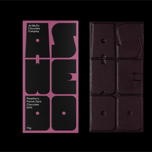 A chocolate bar on a black background.