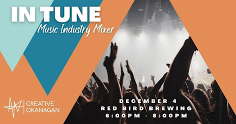 Poster for the In Tune Music Industry Mixer.