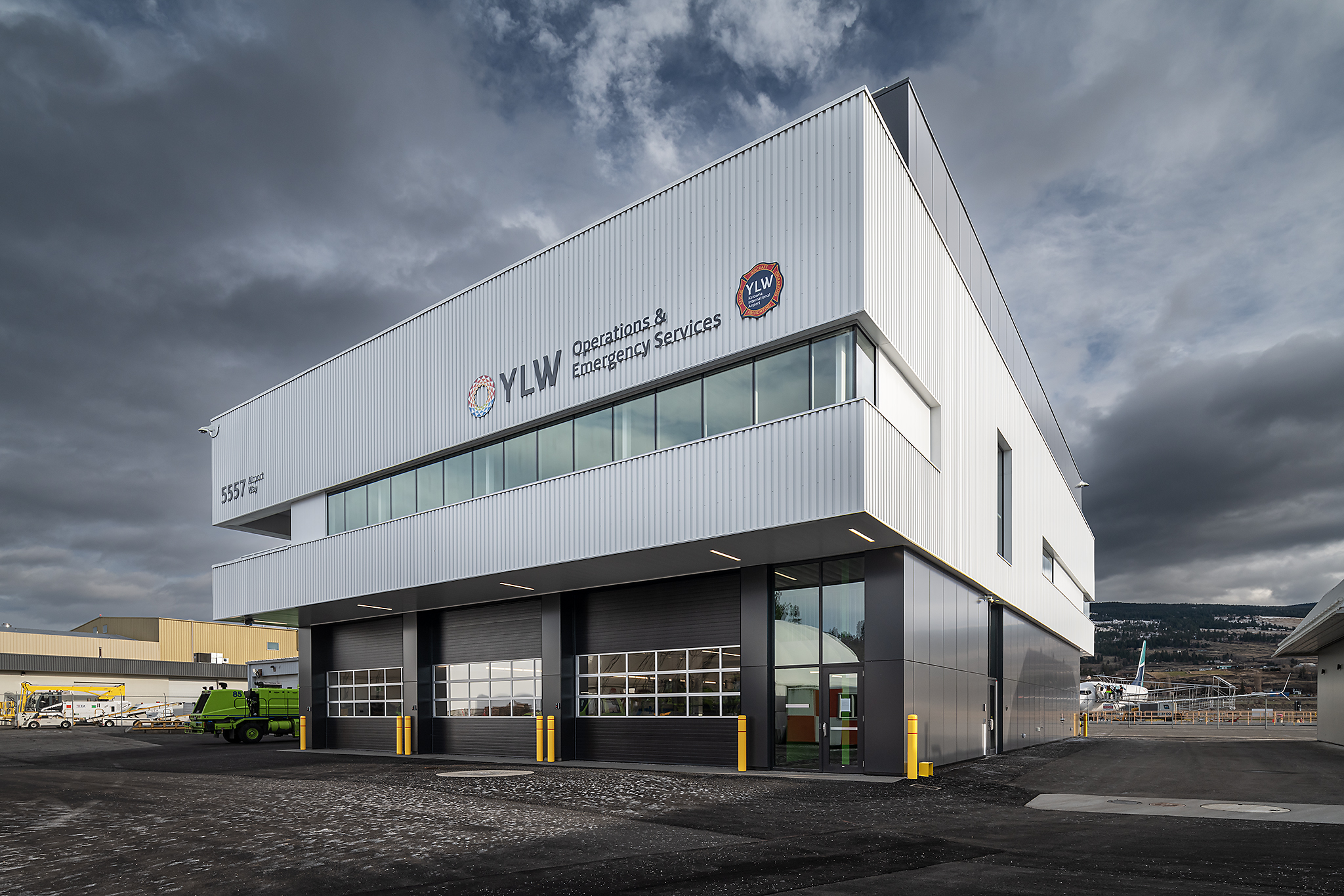 Exterior of the YLW's new Operations & Emergency Services Building