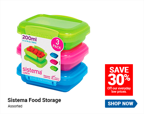 Sistema Food Storage Assorted Save 30% Off our everyday low prices. SHOP NOW