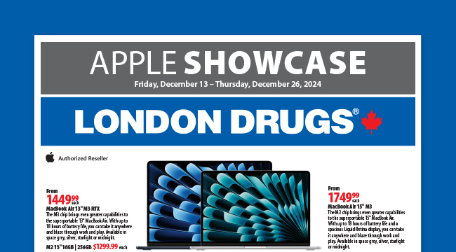 Apple Showcase Friday, December 13 - Thursday, December 26, 2024