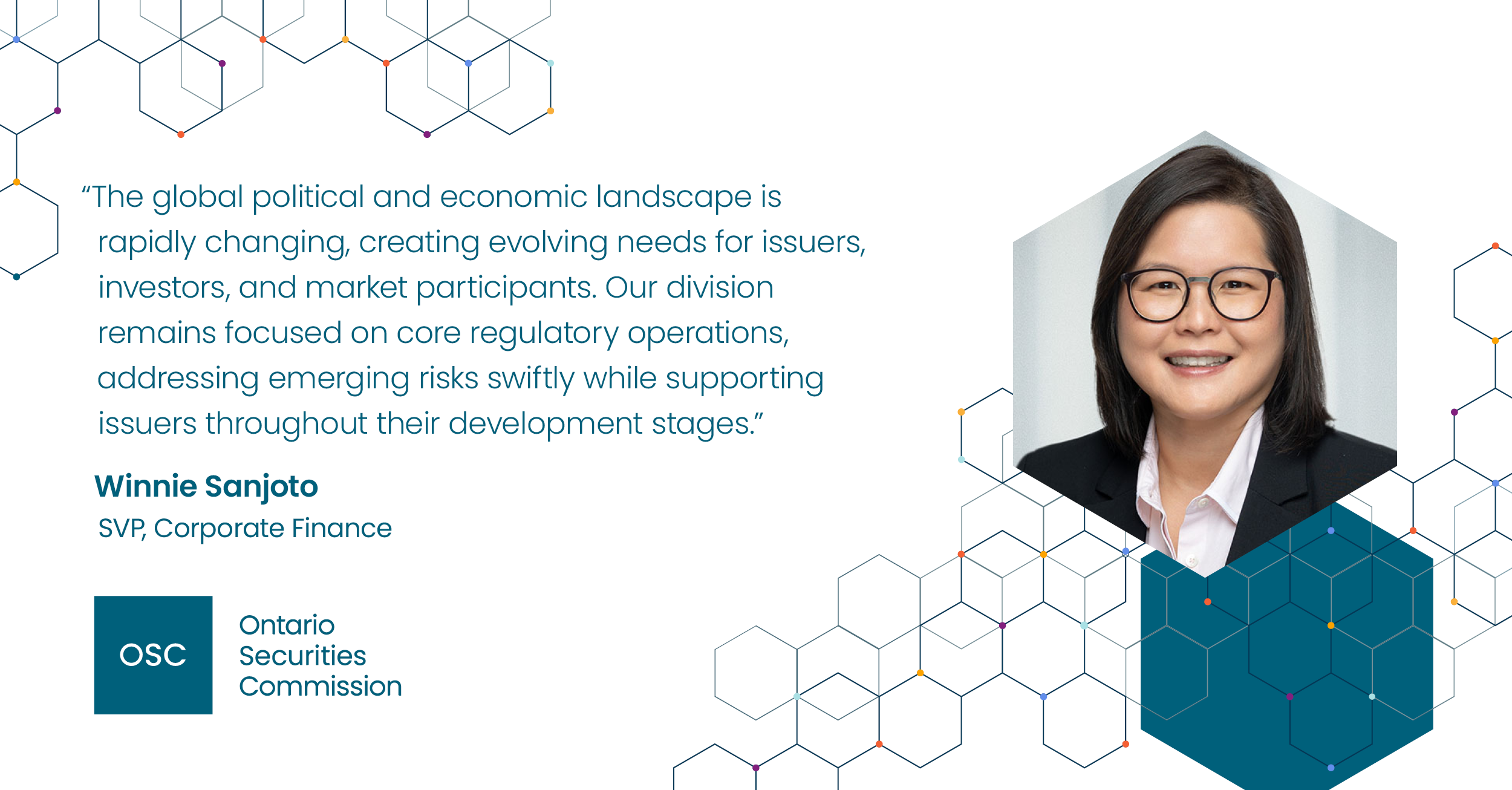 Quote from OSC SVP Corporate Finance Winnie Sanjoto