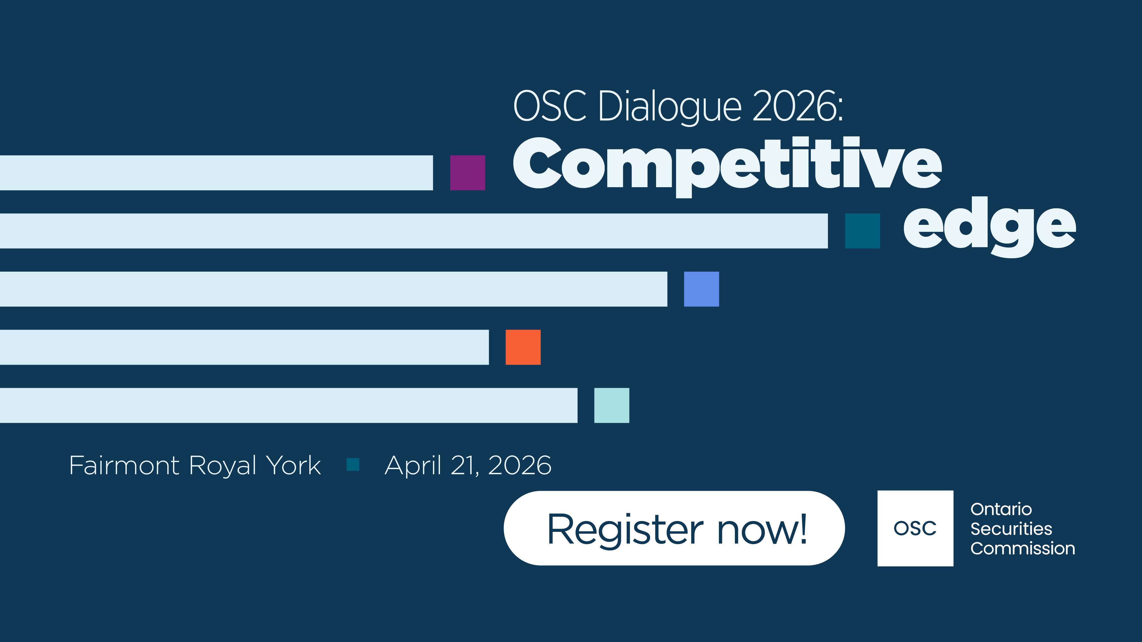OSC Dialogue 2026: Competitive edge. Register now!