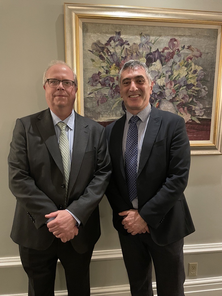 OSC CEO Grant Vingoe and Toronto Centre CEO Babak Abbaszadeh