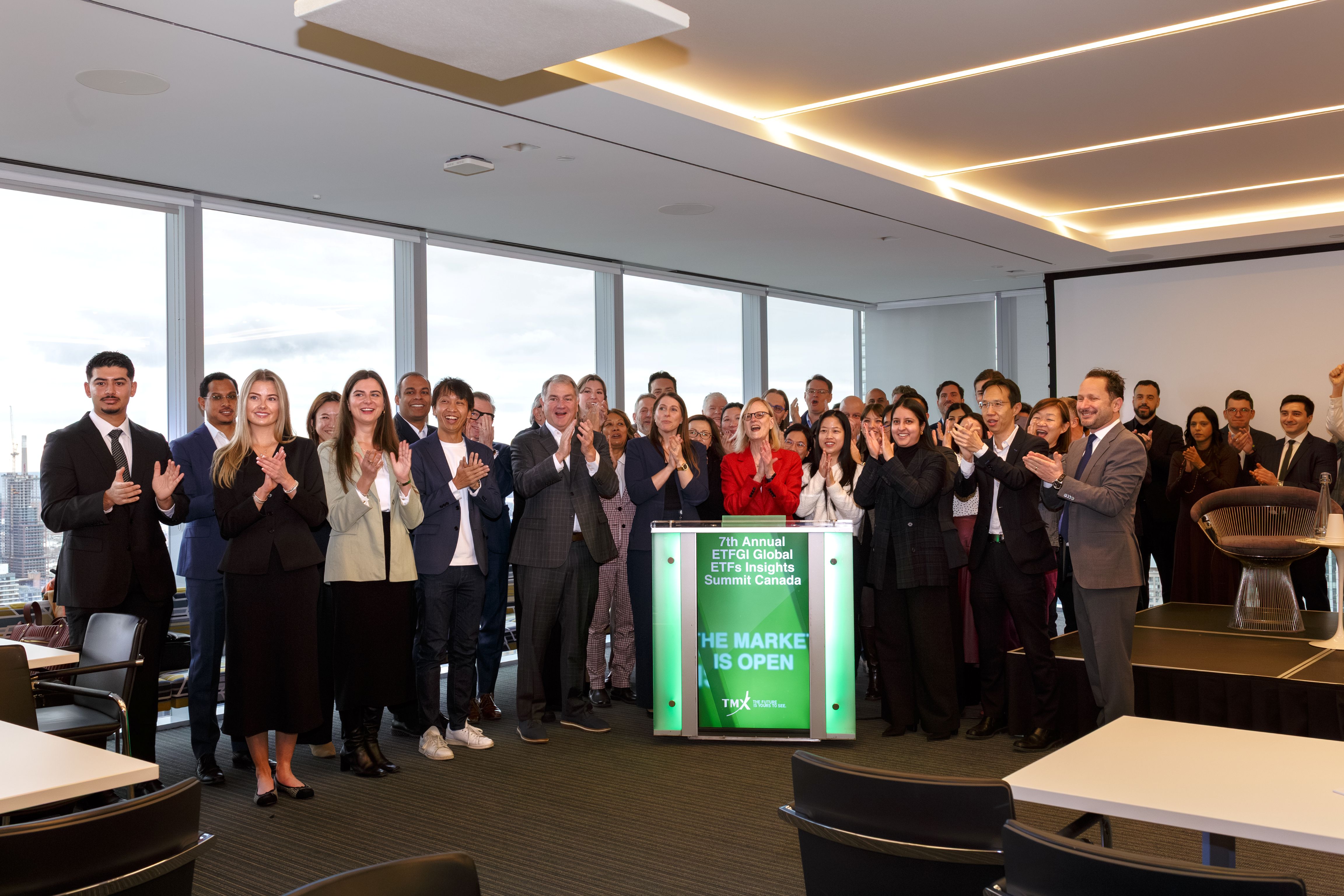 (Opening bell-ringing ceremony with TMX Group)