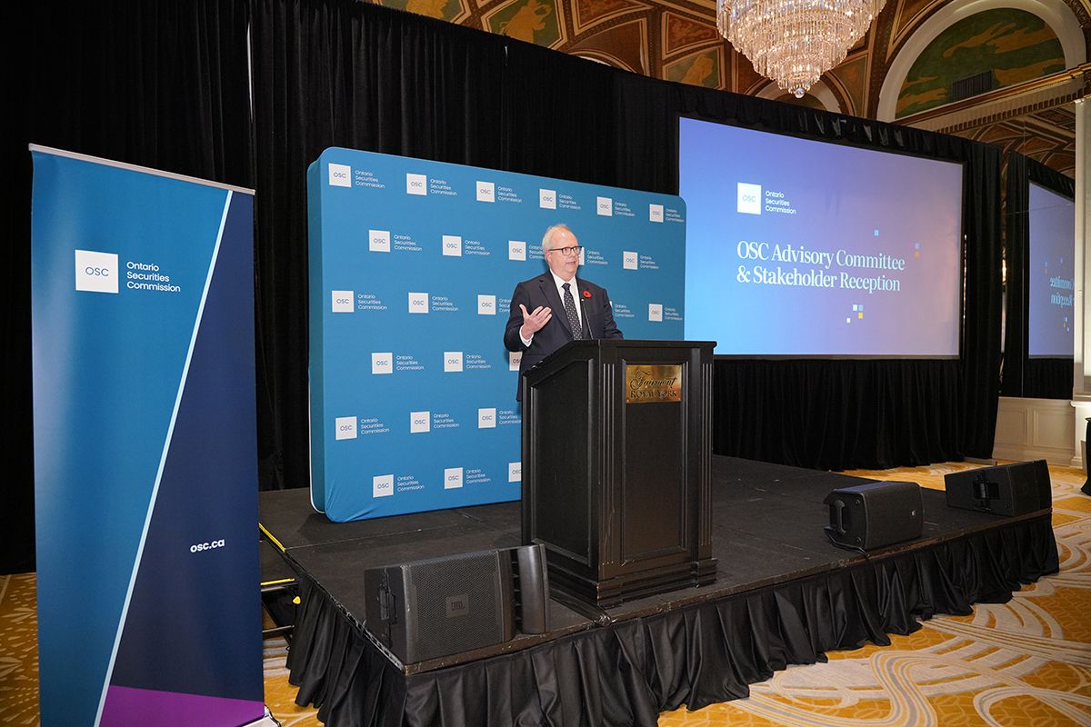 OSC CEO Grant Vingoe speaking