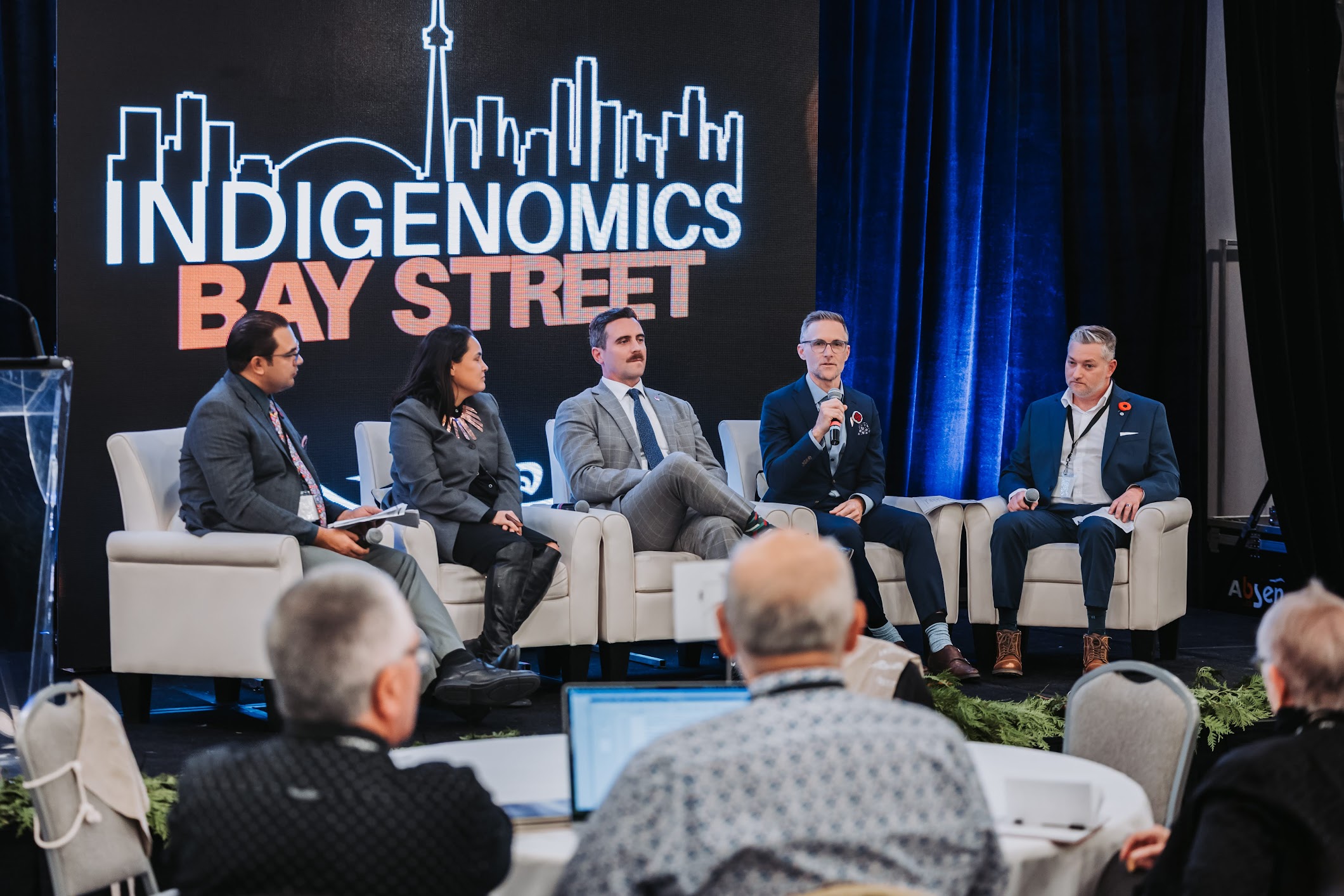 Cullen Price presents at Indigenomics Bay Street